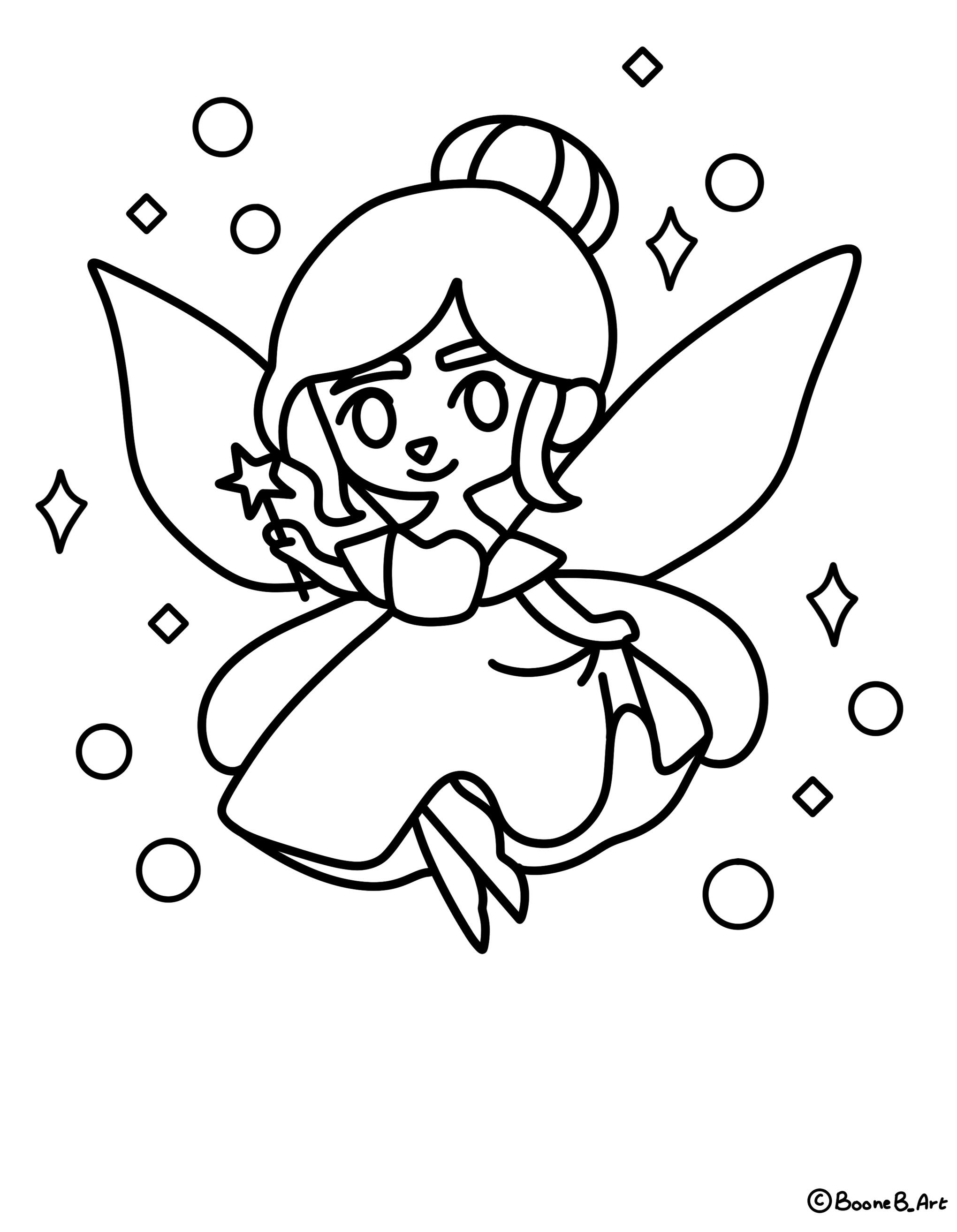 Fairy Coloring Page